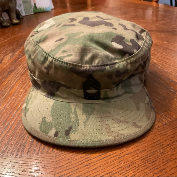 Bernard Cap Company Army Captain Patrol Camouflage Adjustable Velcro Strap Cap! - Picture 9 of 16